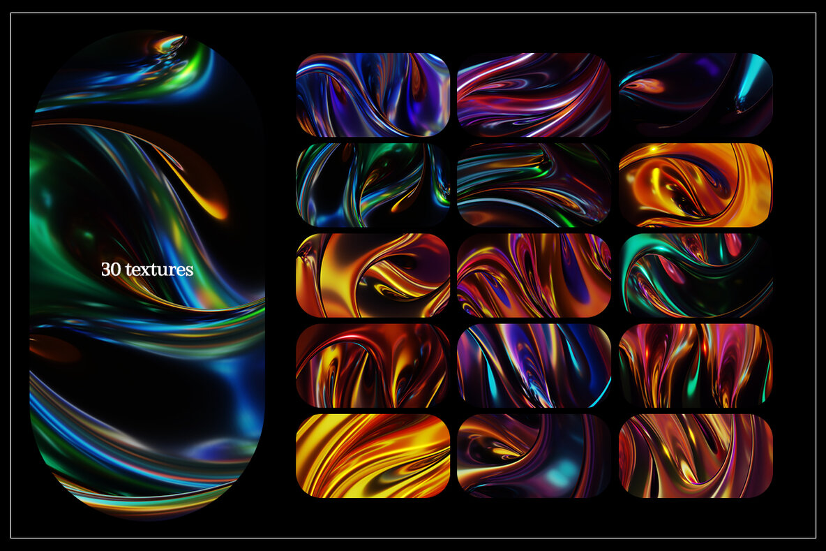 Glossy Gradients   Abstract textures 5