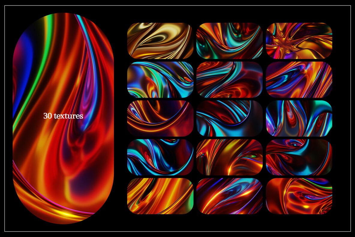 Glossy Gradients   Abstract textures 6