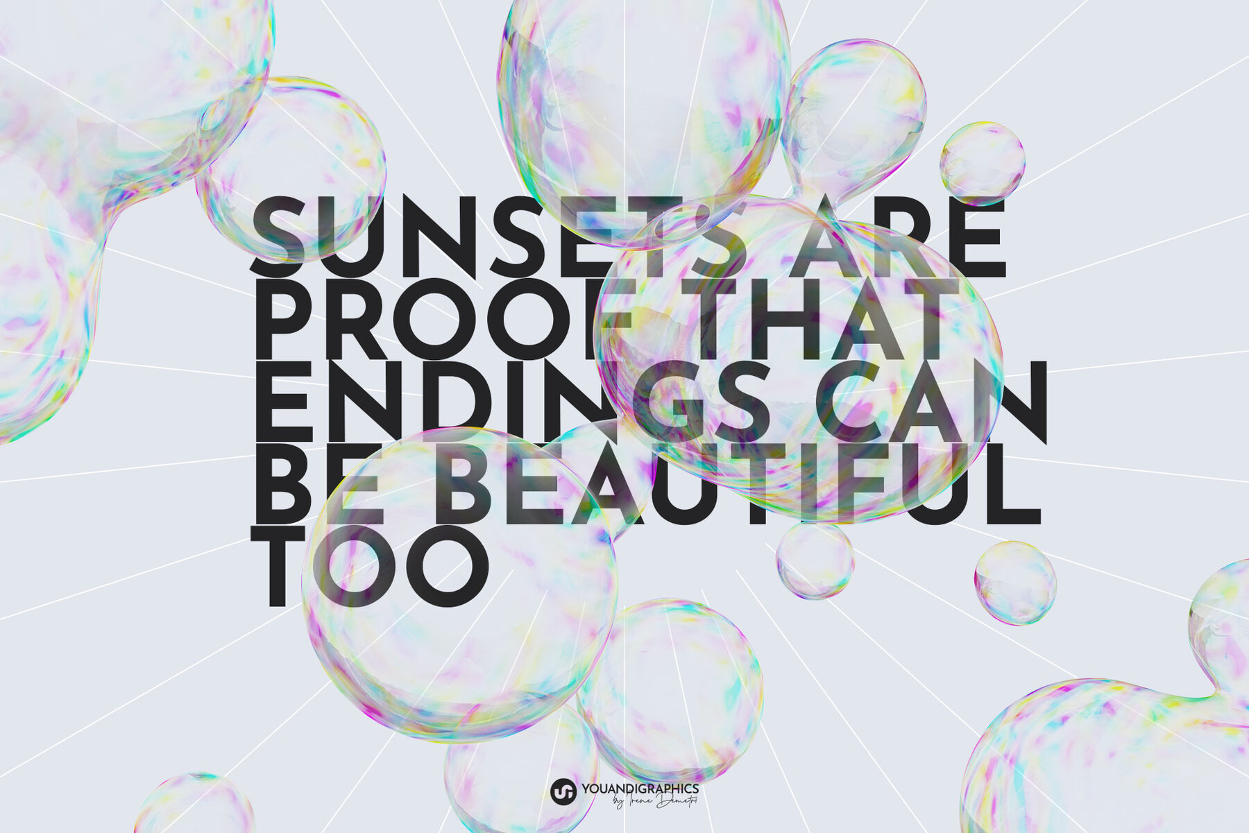 Abstract Bubbles Creative Set 6