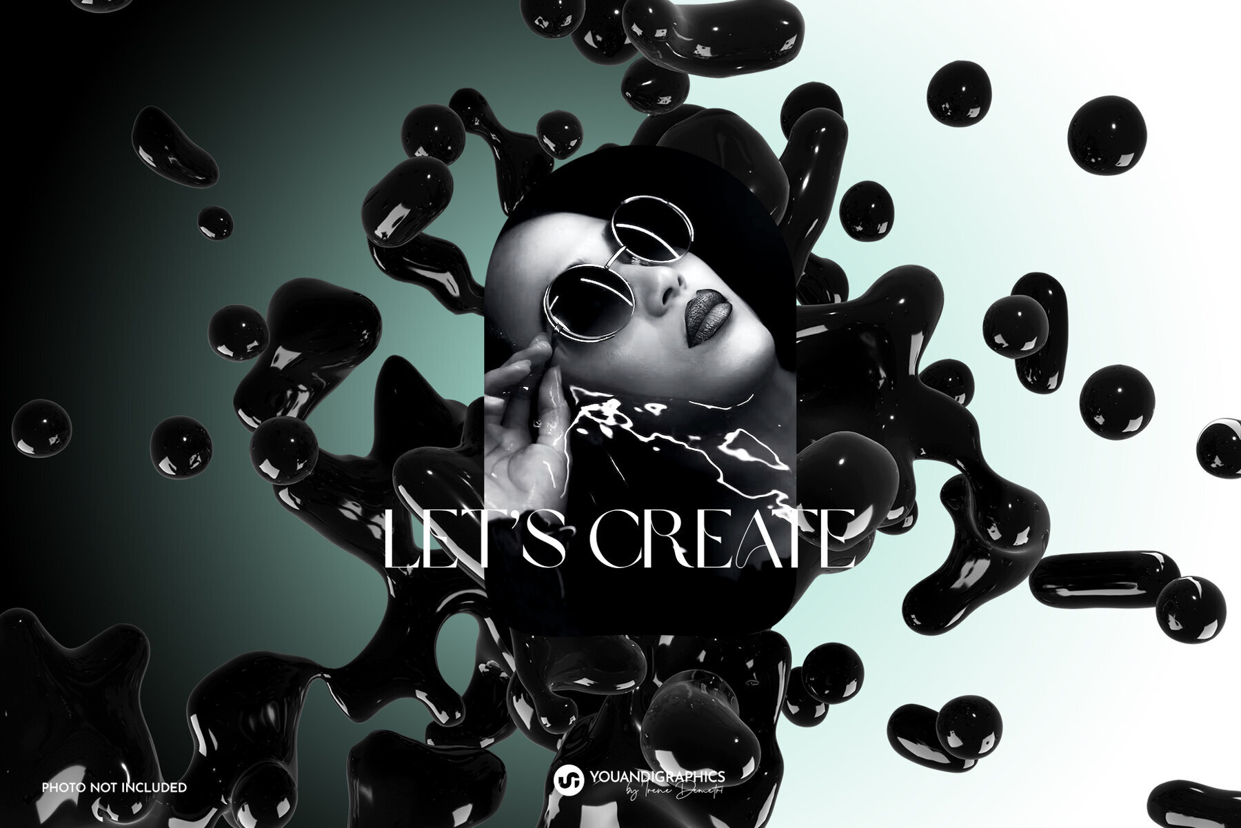 Liquid Blast Abstract 3D Elements 2