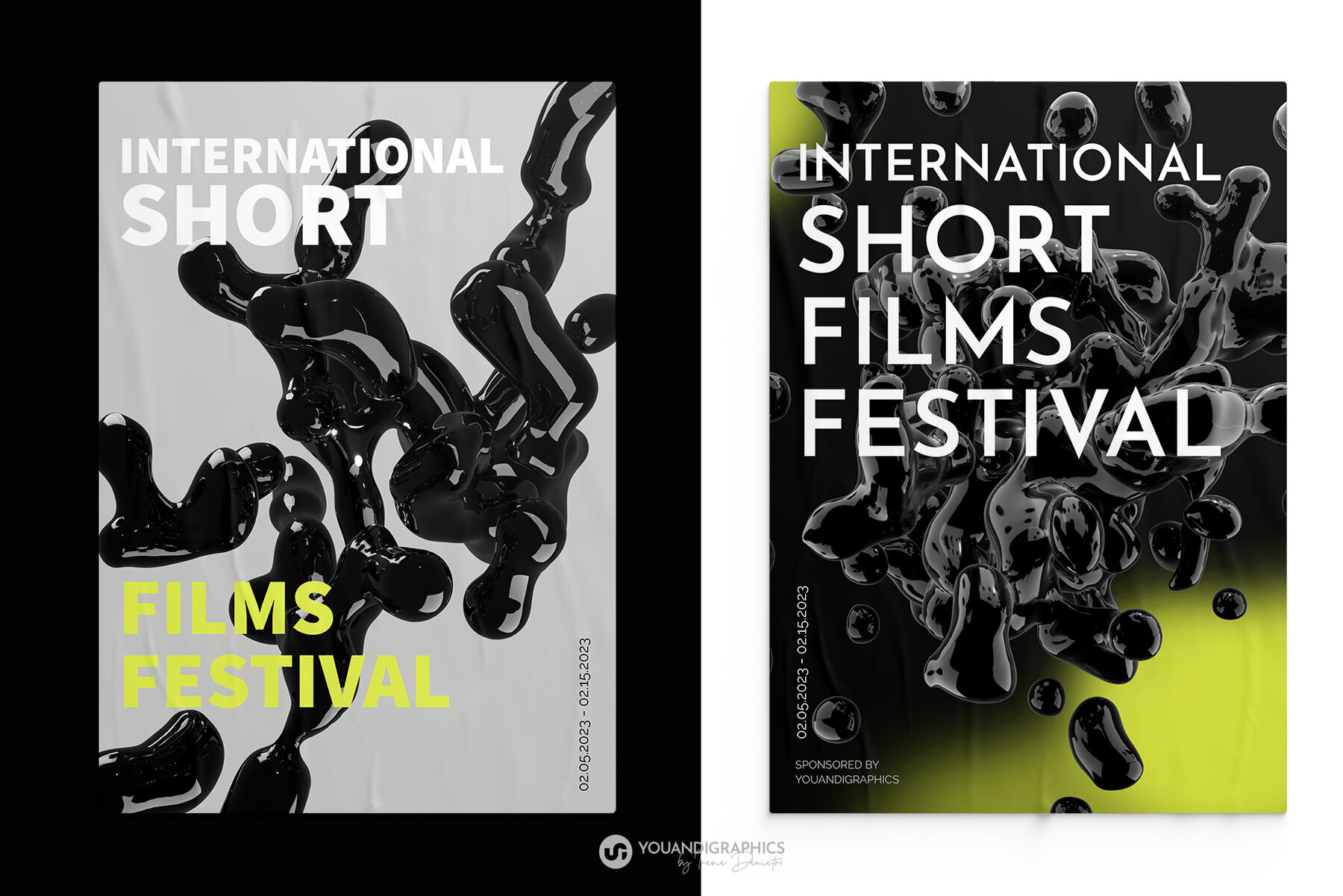 Liquid Blast Abstract 3D Elements 3