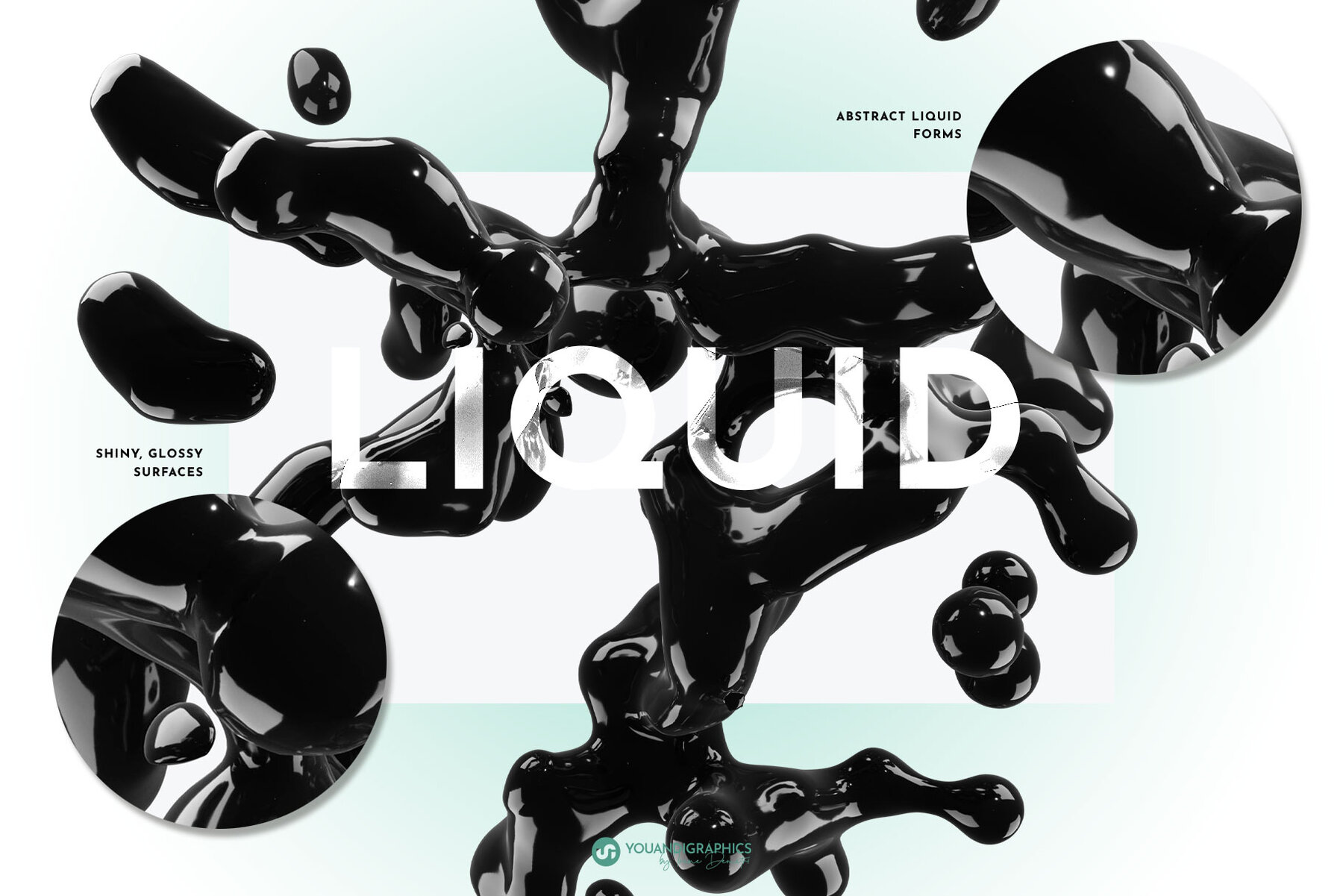 Liquid Blast Abstract 3D Elements 7