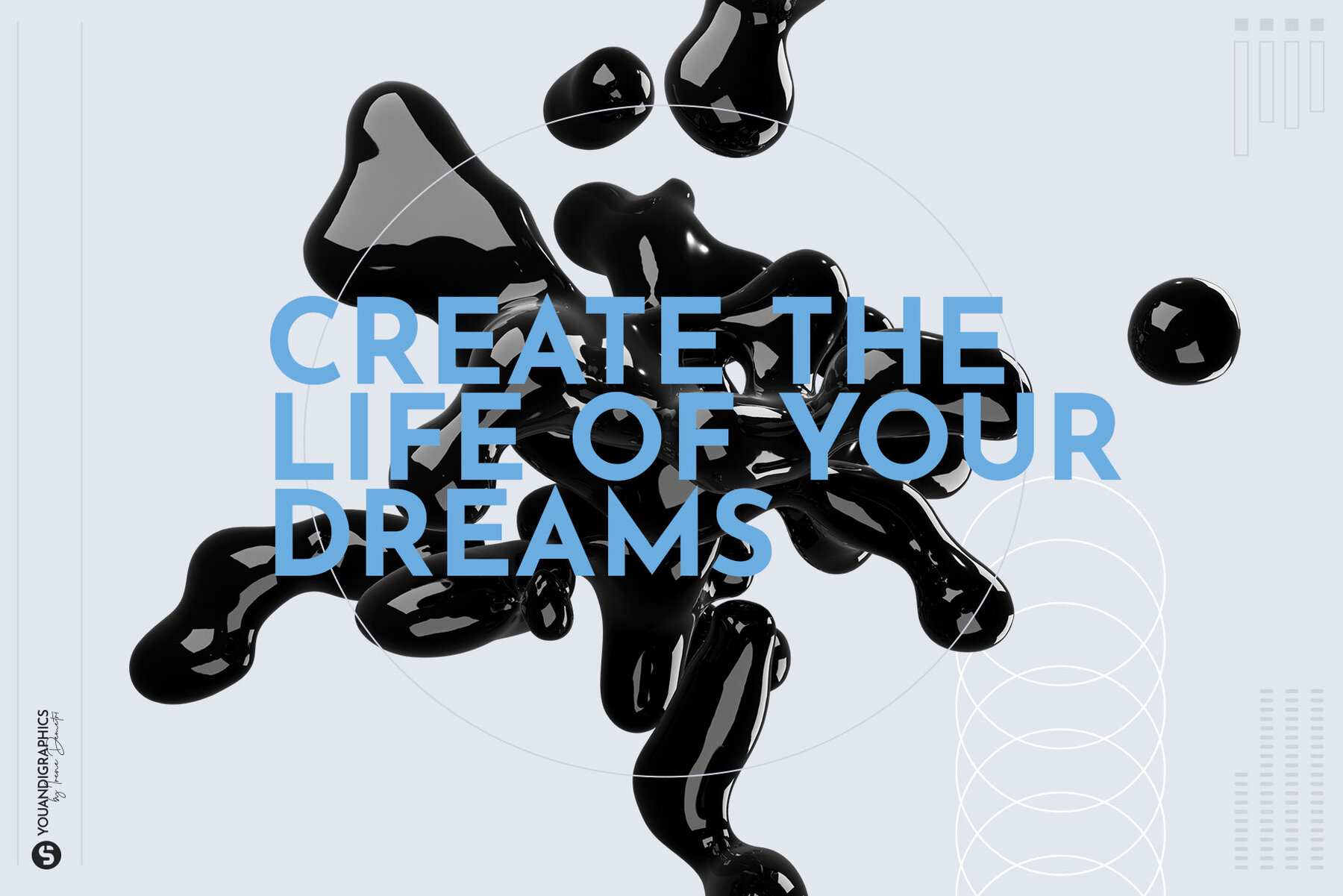 Liquid Blast Abstract 3D Elements 9