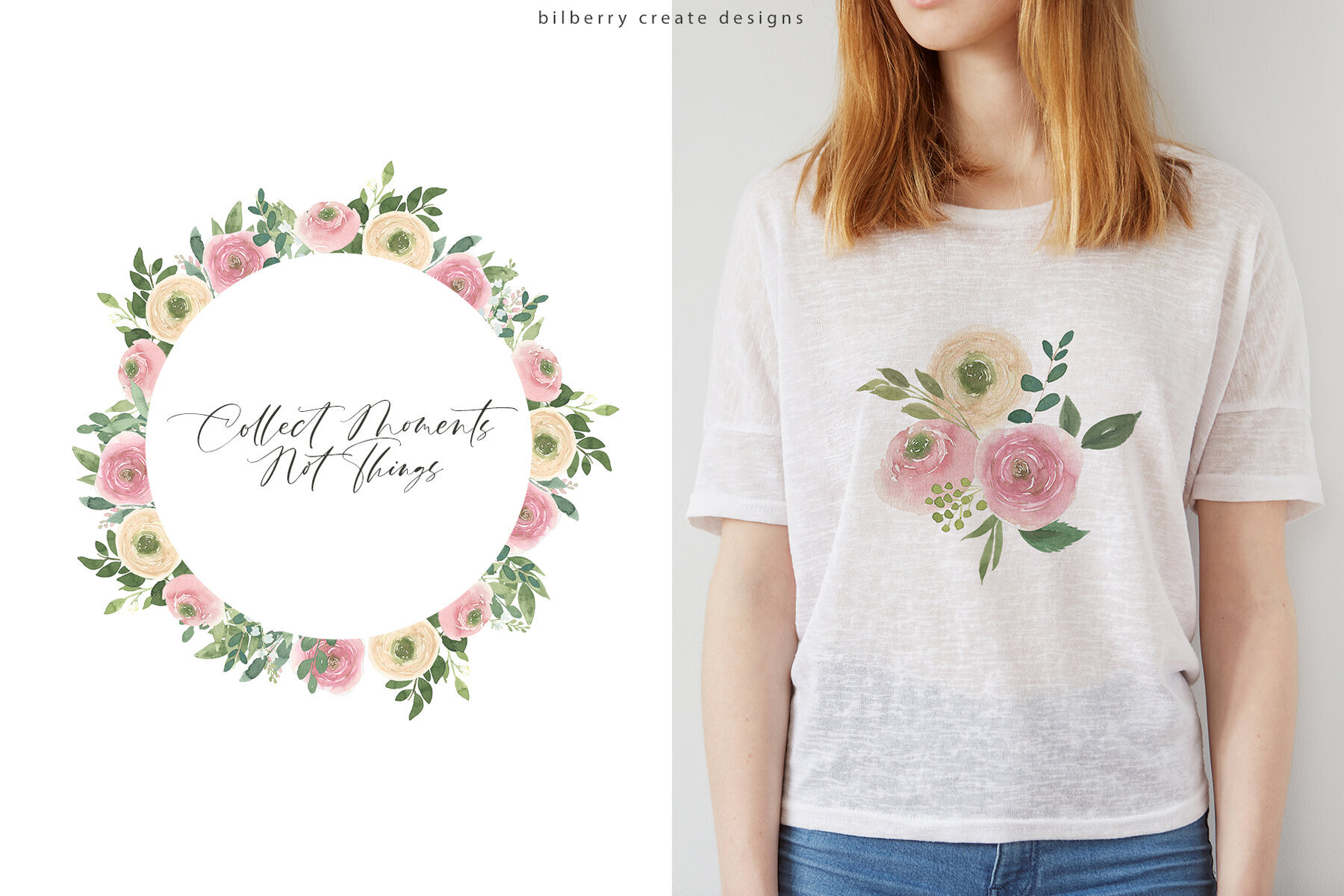 Watercolor Spring Flowery 2