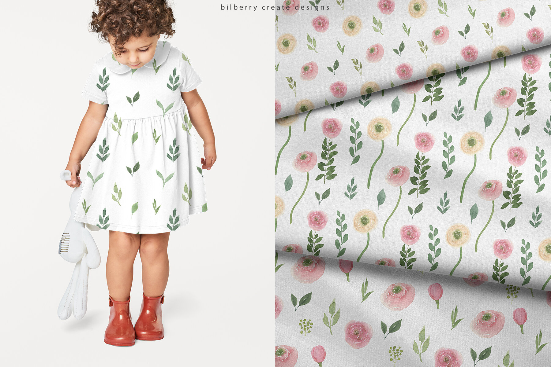 Watercolor Spring Flowery 4