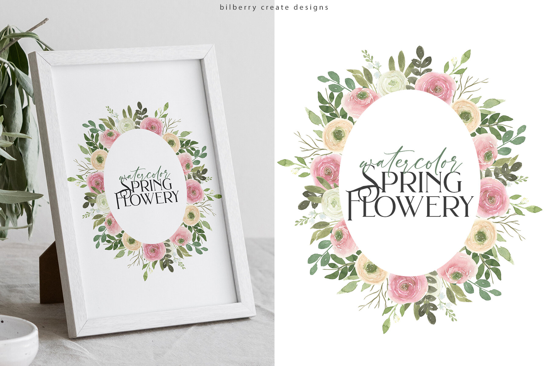 Watercolor Spring Flowery 8