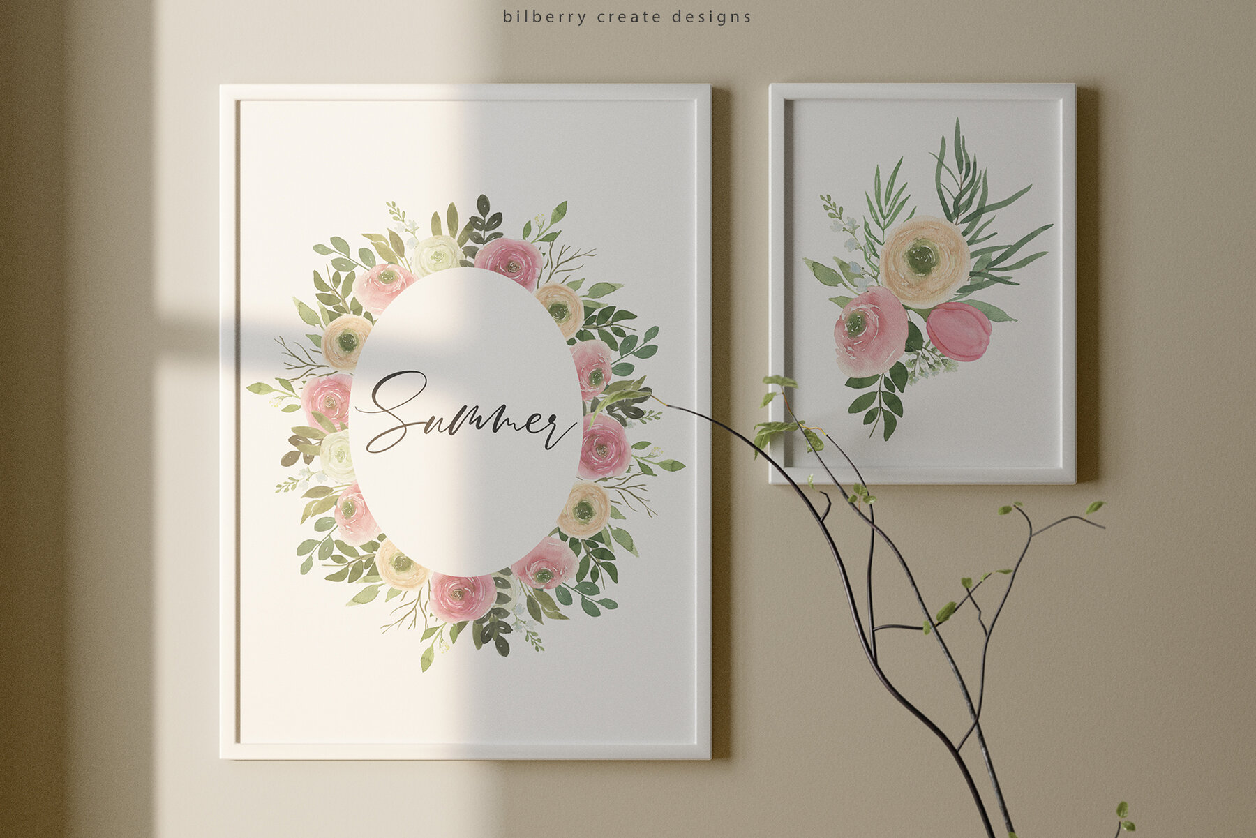 Watercolor Spring Flowery 11