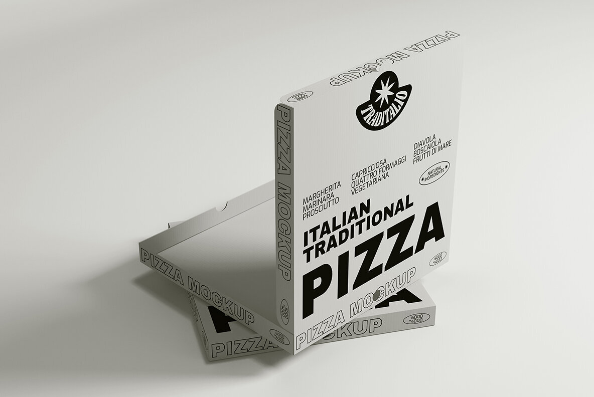 Open Pizza Box Mockup 1