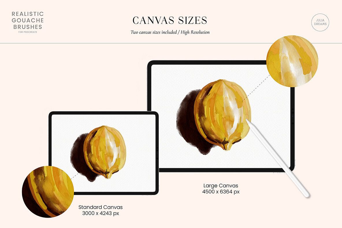 Realistic Gouache Procreate Brushes 7