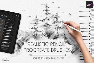 Realistic Pencil Procreate Brushes