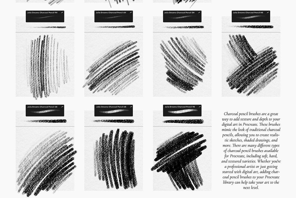 Realistic Pencil Procreate Brushes 4