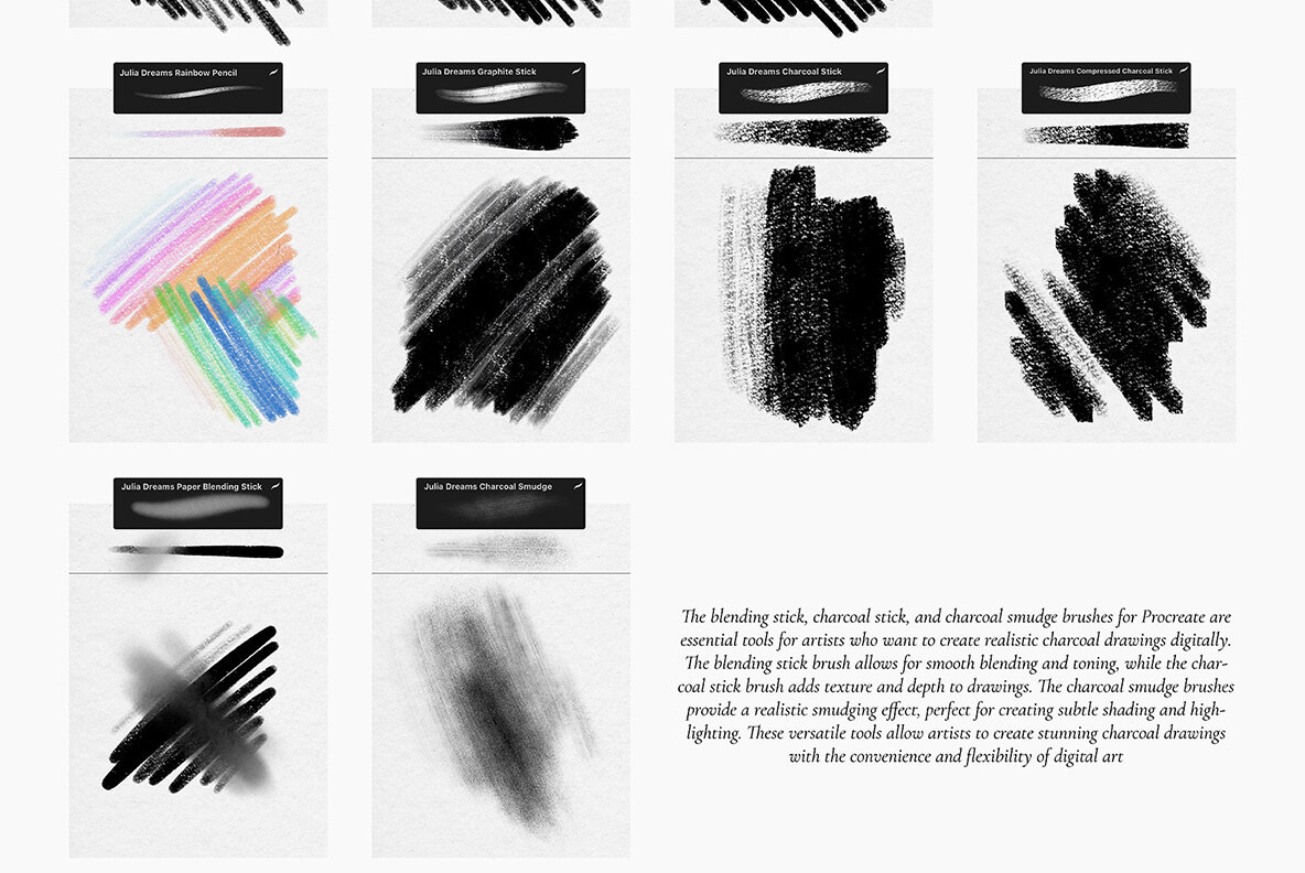 Realistic Pencil Procreate Brushes 6