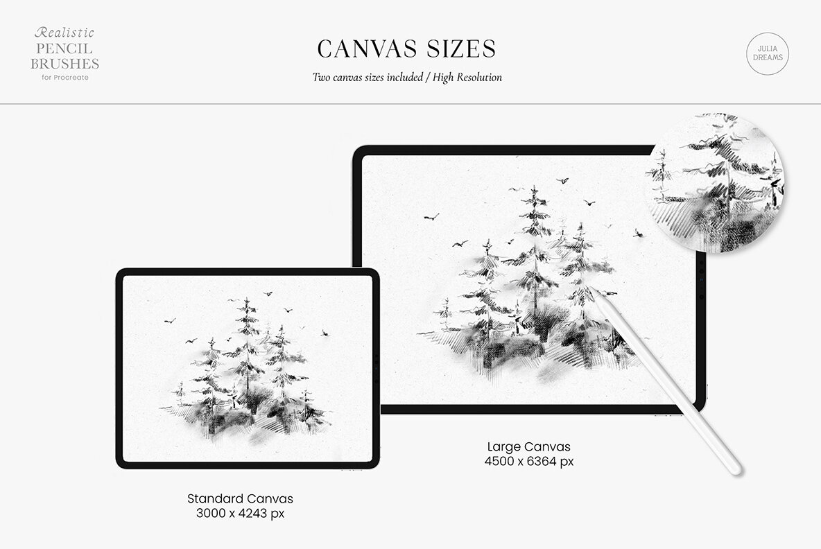 Realistic Pencil Procreate Brushes 9