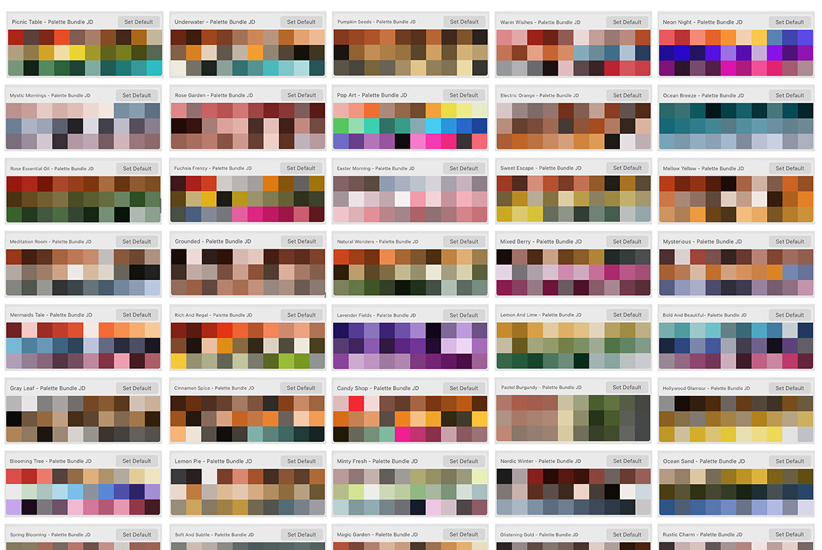 Color Palette Procreate Bundle 4