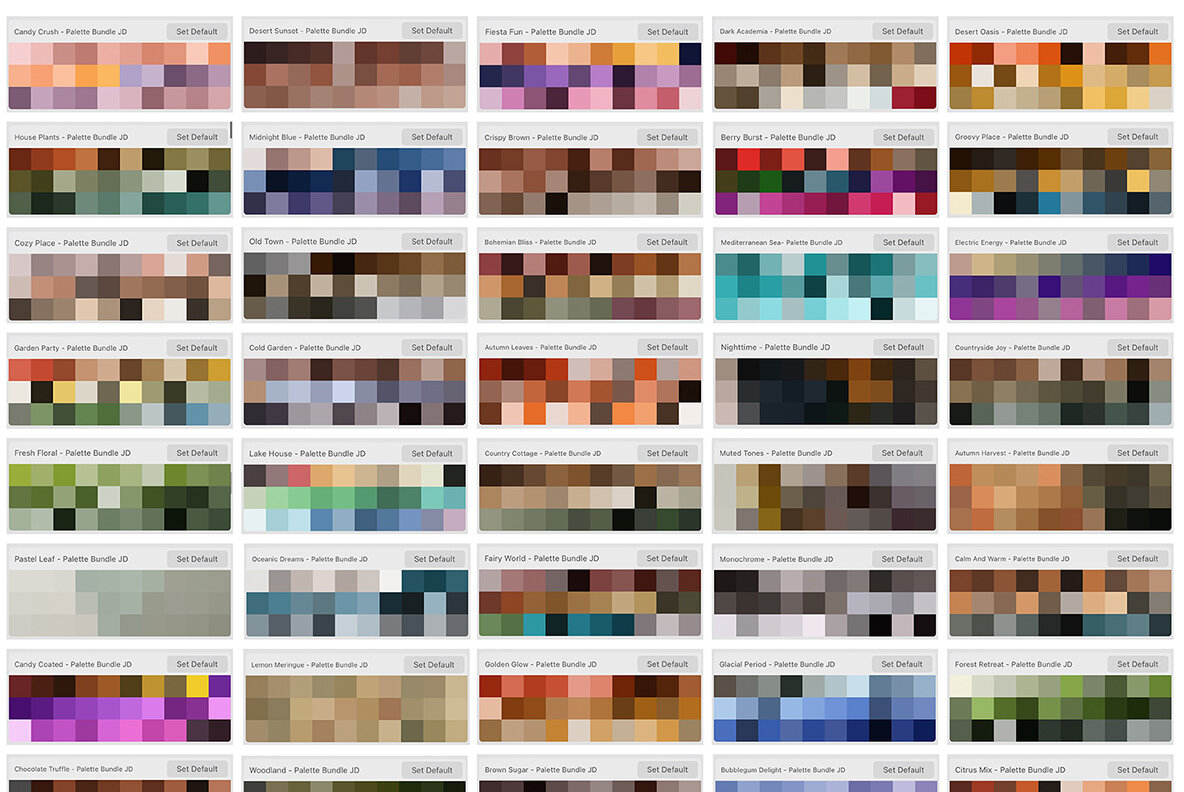 Color Palette Procreate Bundle 6