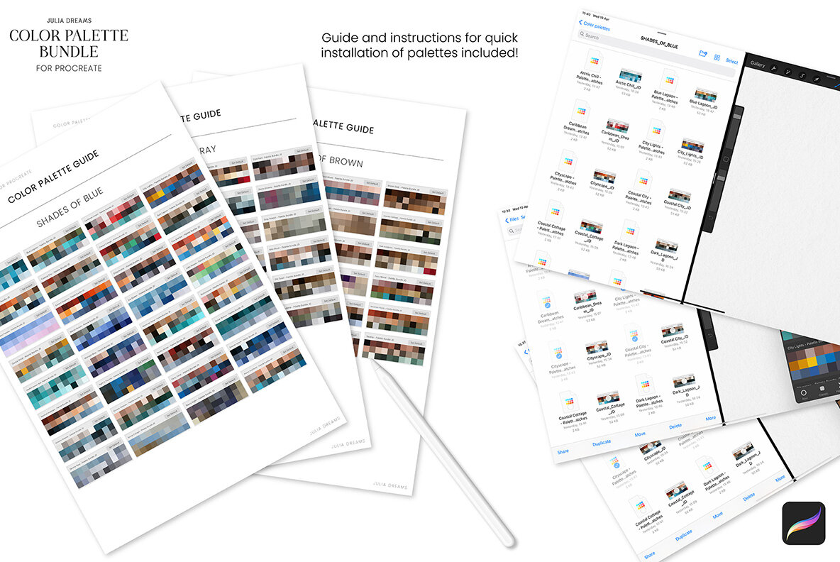 Color Palette Procreate Bundle 12