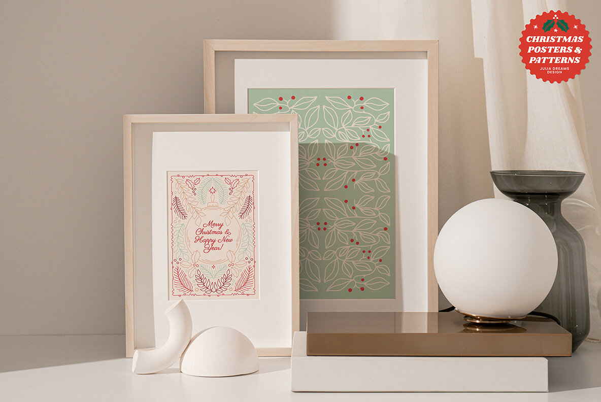 Christmas Posters Patterns Bundle 14