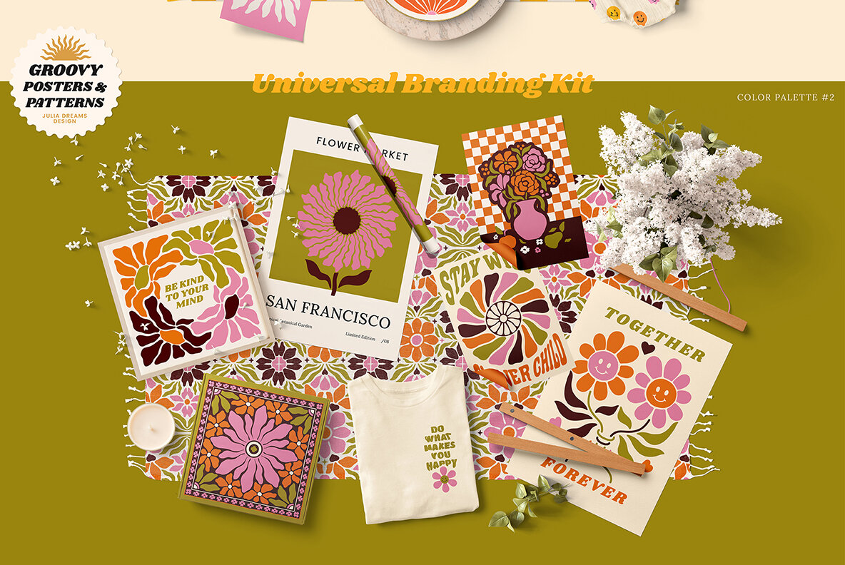 Groovy Posters Patterns Bundle 4