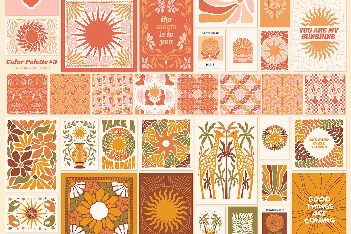 Groovy Posters Patterns Bundle 11