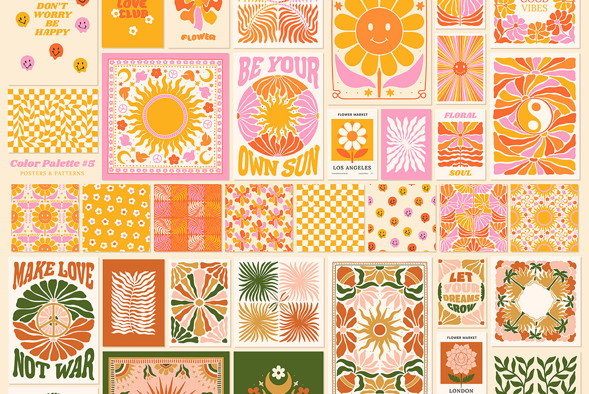 Groovy Posters Patterns Bundle 12