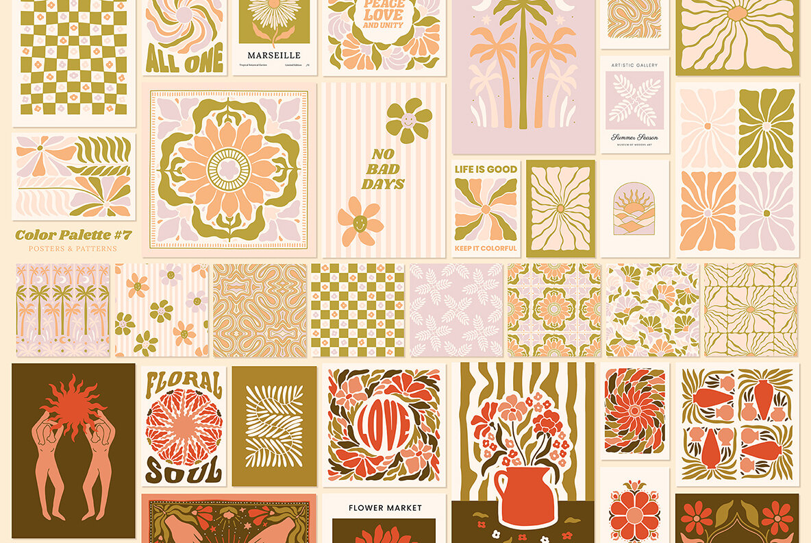 Groovy Posters Patterns Bundle 13