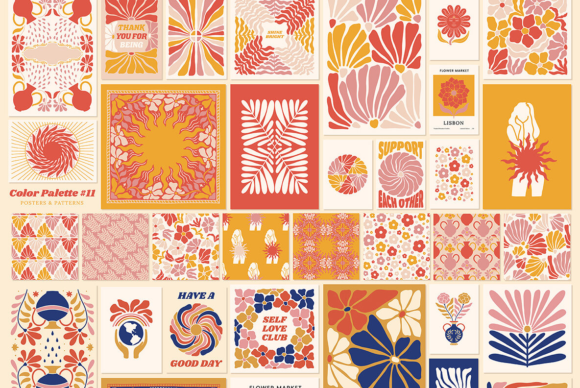 Groovy Posters Patterns Bundle 15