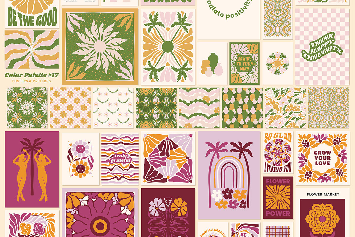 Groovy Posters Patterns Bundle 18