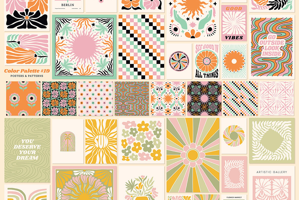 Groovy Posters Patterns Bundle 19