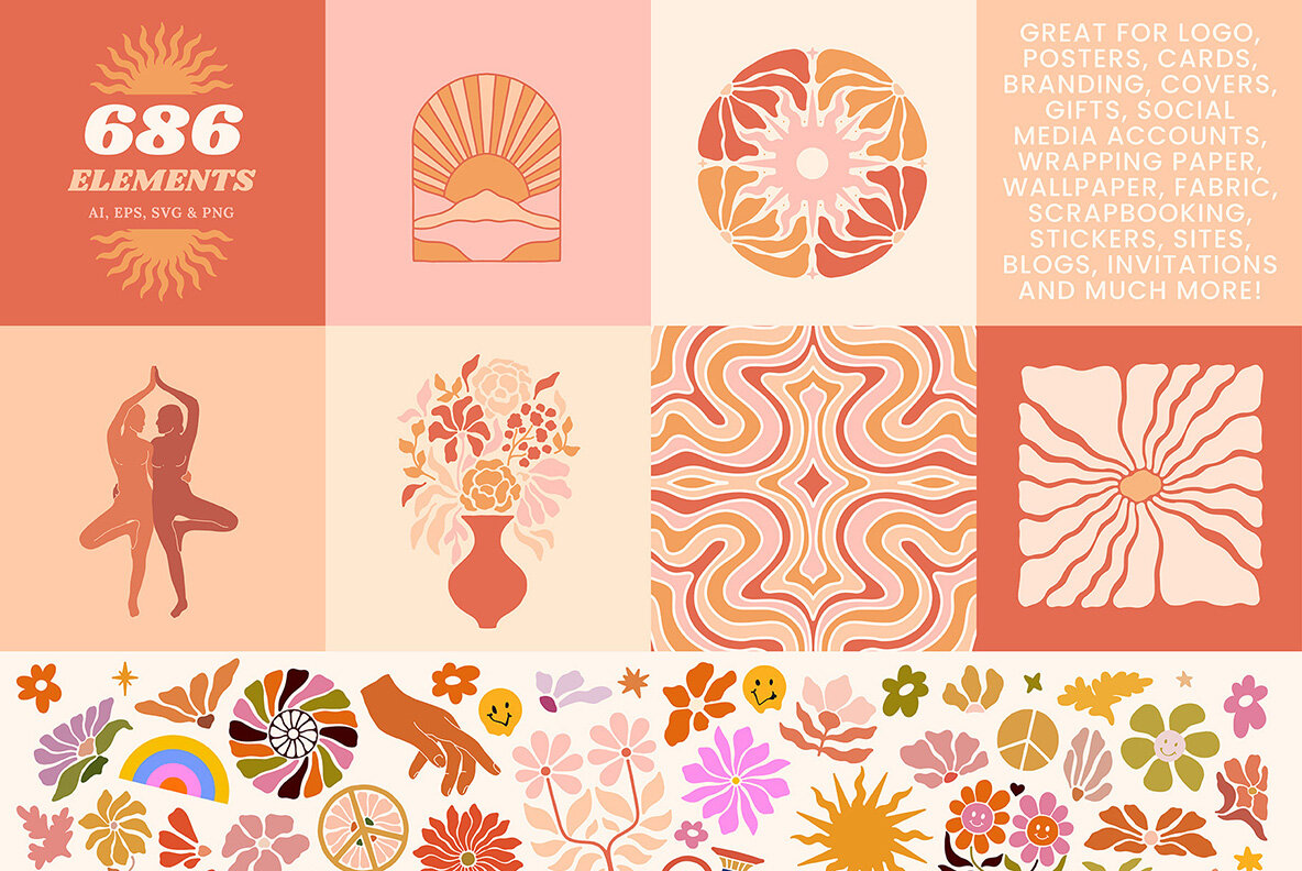 Groovy Posters Patterns Bundle 20