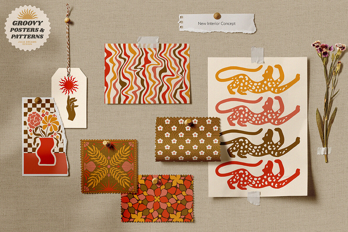 Groovy Posters Patterns Bundle 22