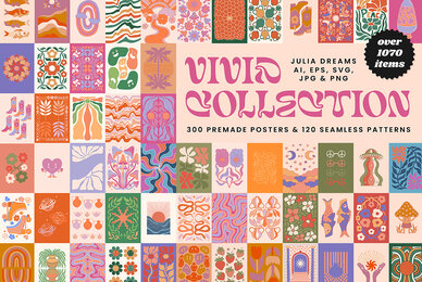 Vivid Posters Patterns Bundle