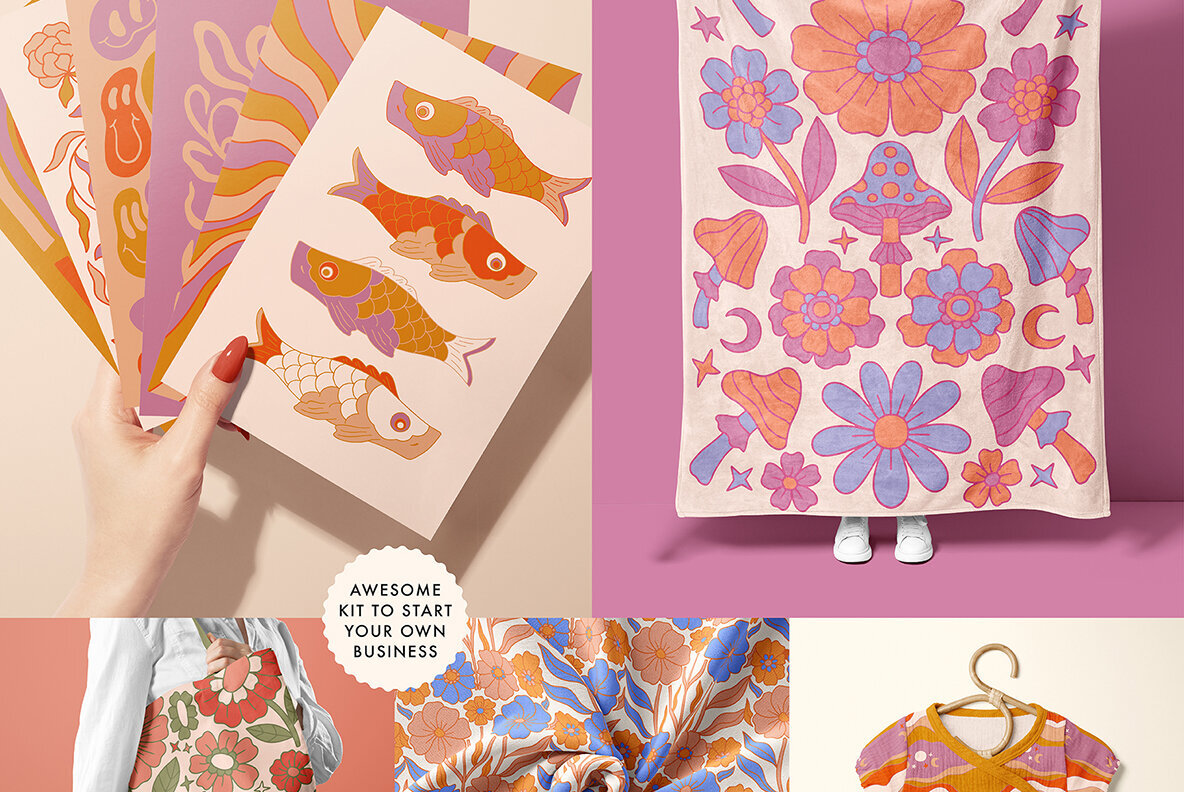 Vivid Posters Patterns Bundle 3