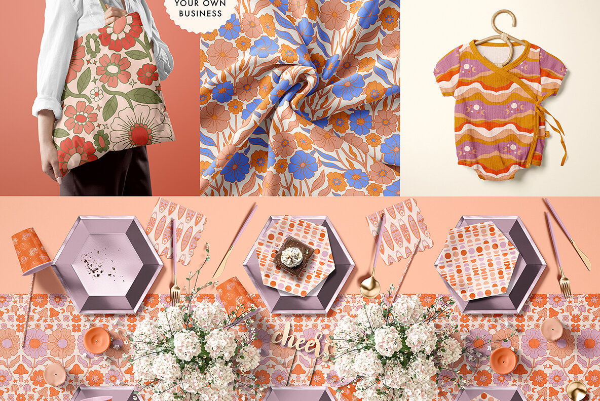 Vivid Posters Patterns Bundle 4