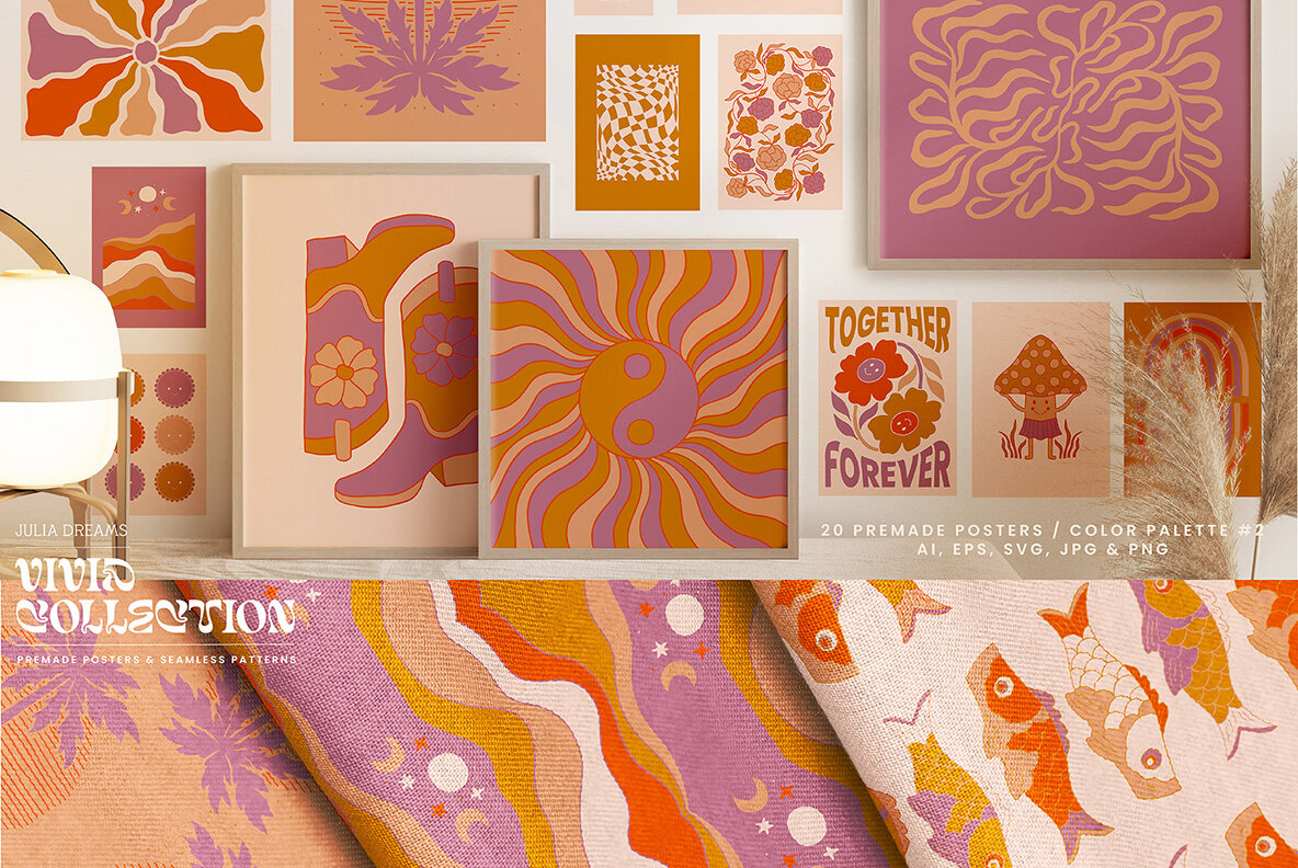 Vivid Posters Patterns Bundle 6