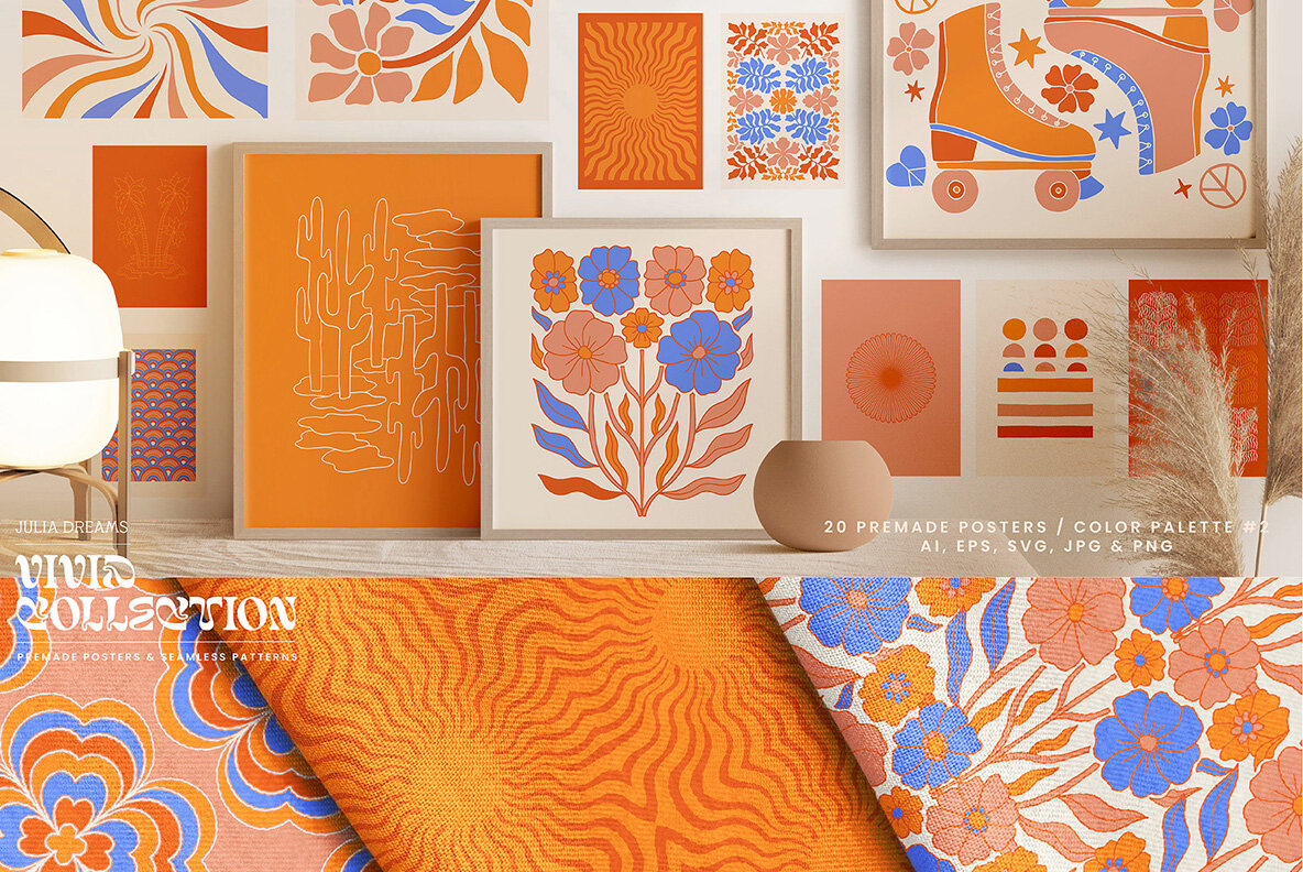 Vivid Posters Patterns Bundle 8