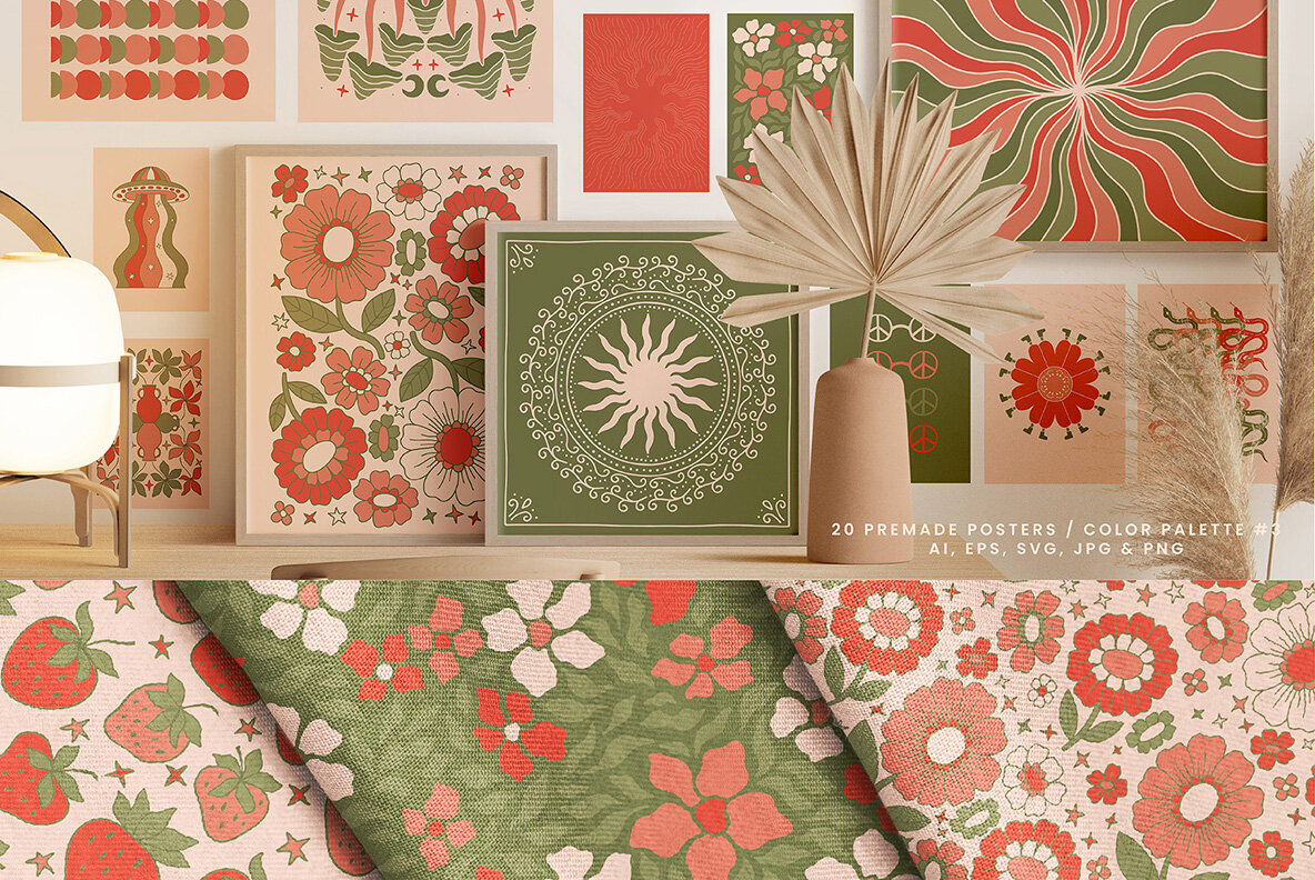 Vivid Posters Patterns Bundle 9