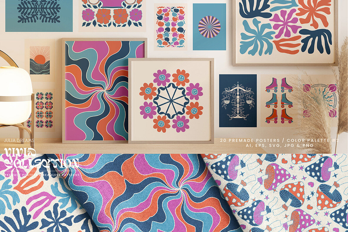 Vivid Posters Patterns Bundle 12