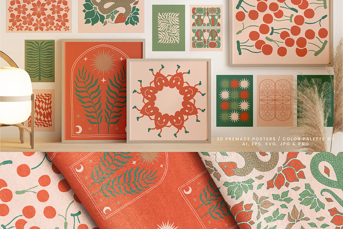 Vivid Posters Patterns Bundle 13
