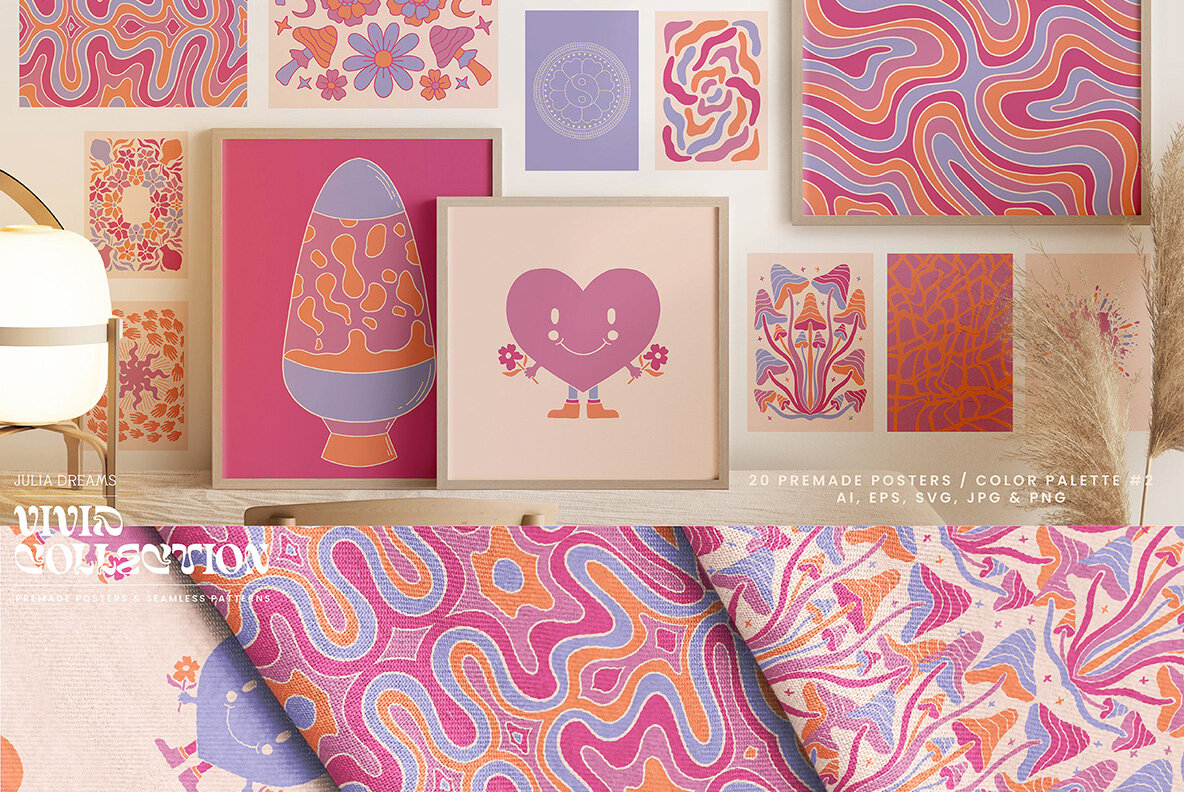 Vivid Posters Patterns Bundle 14