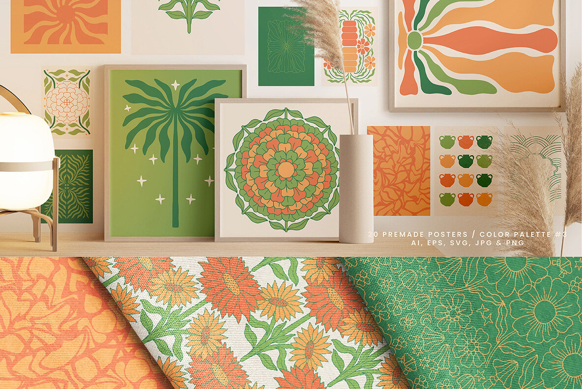 Vivid Posters Patterns Bundle 15