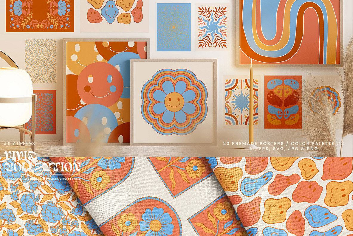Vivid Posters Patterns Bundle 16