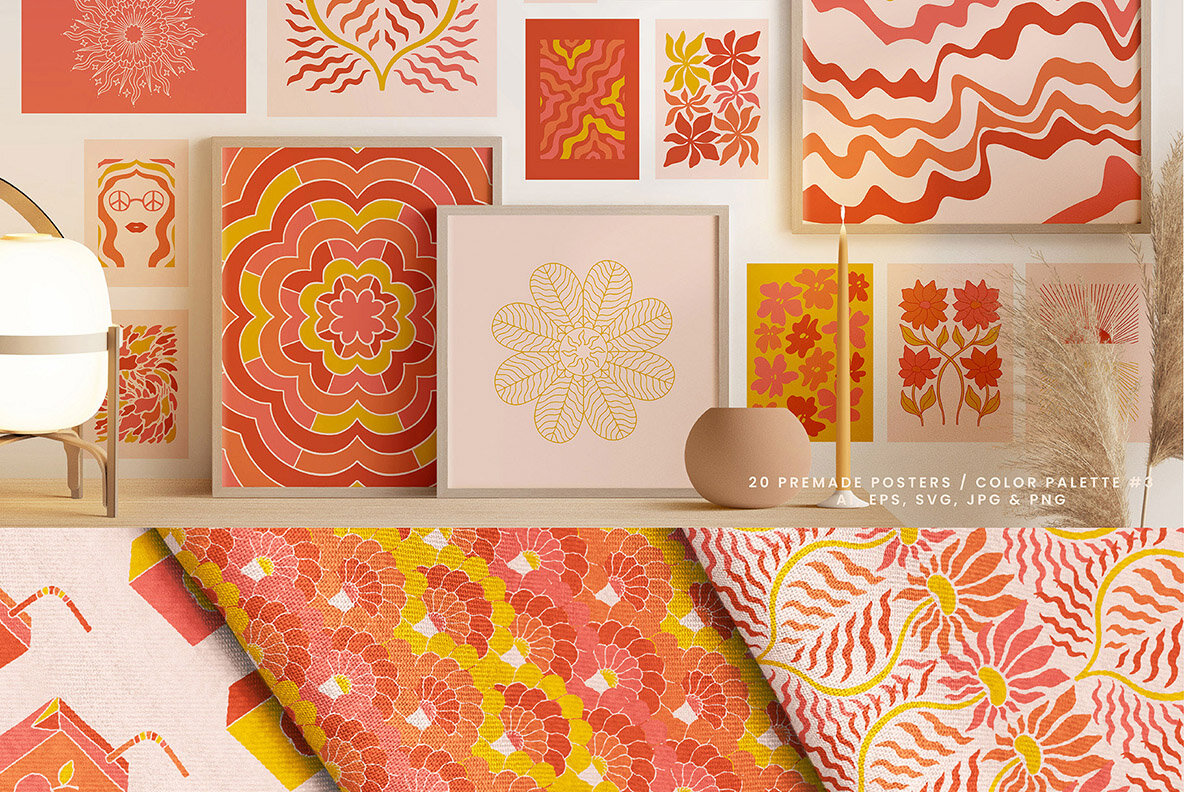 Vivid Posters Patterns Bundle 17