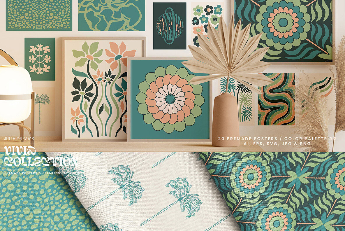 Vivid Posters Patterns Bundle 18