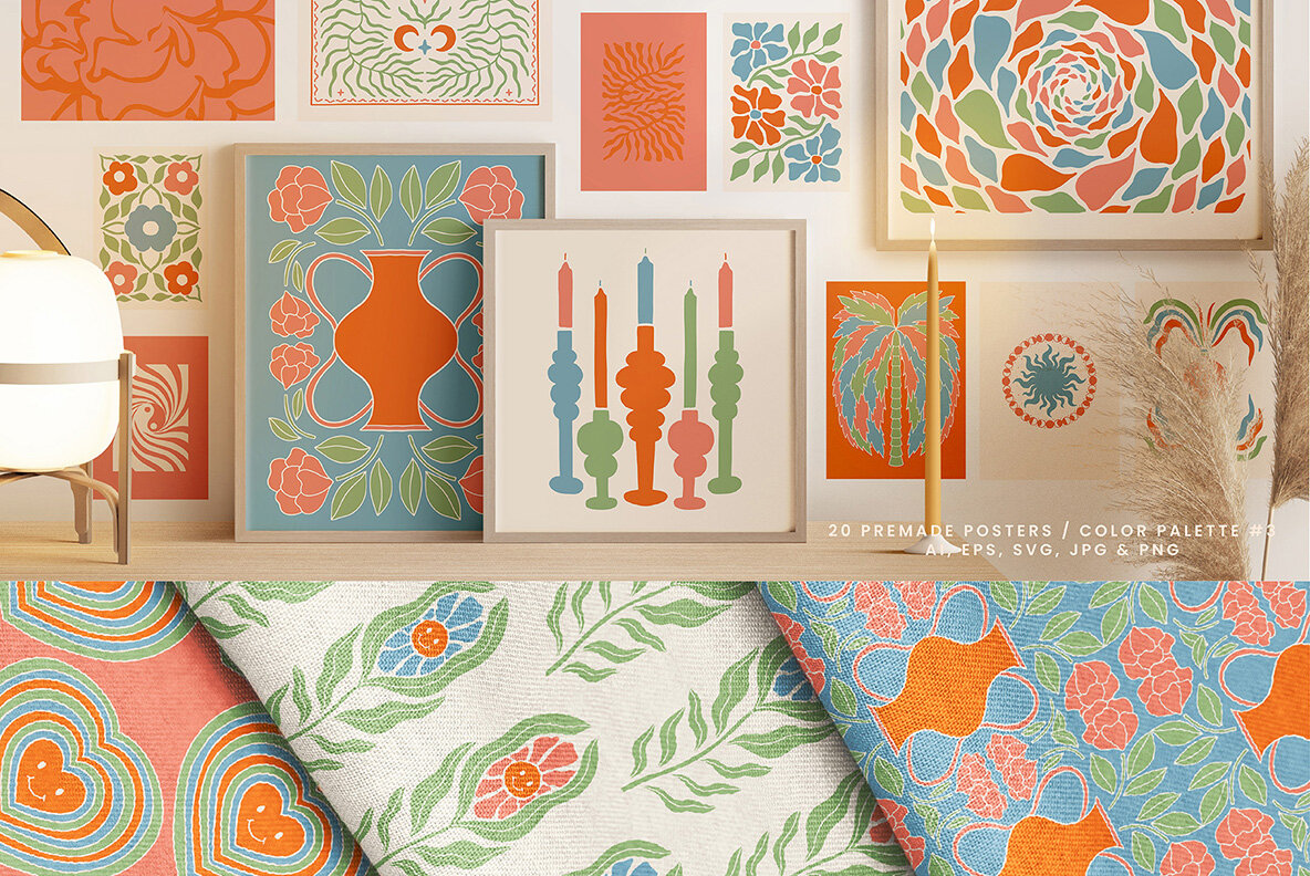Vivid Posters Patterns Bundle 19