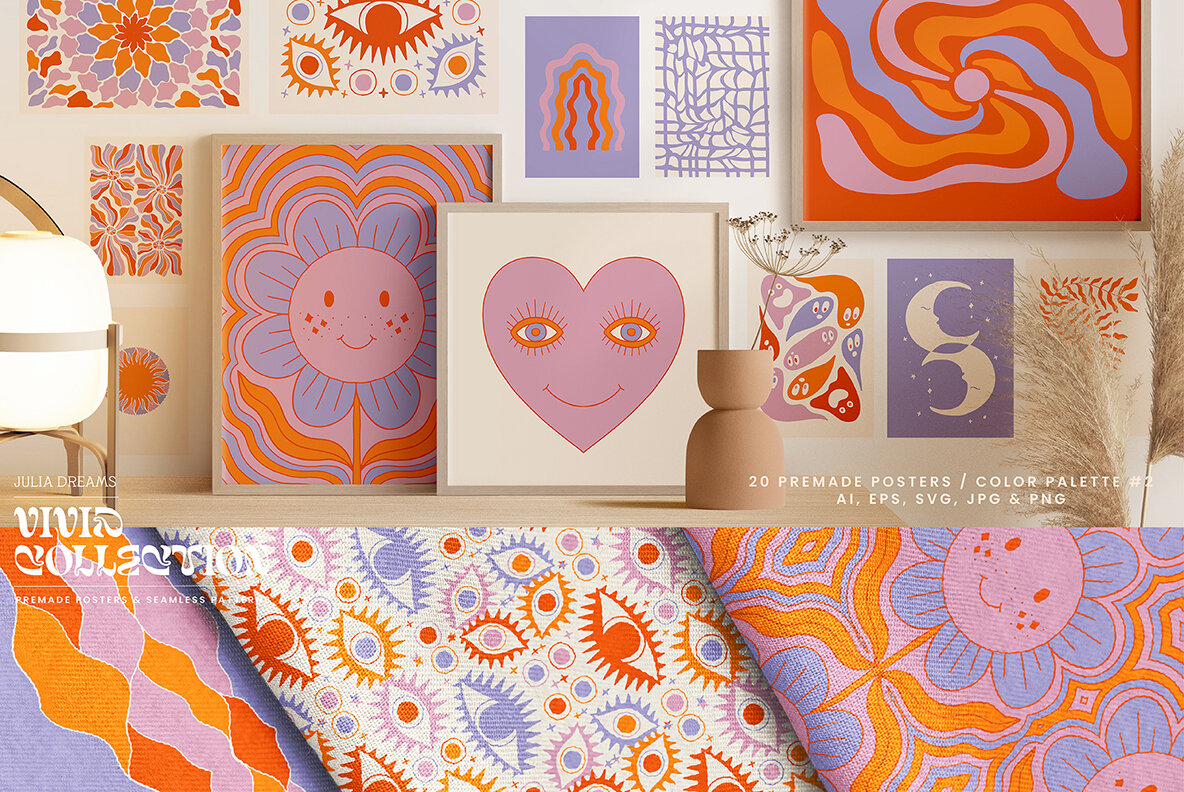 Vivid Posters Patterns Bundle 20