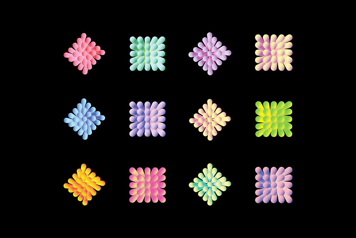 Tentacles Gradient Blends 8