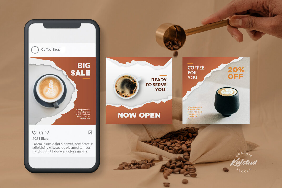 CREMA Coffee Instagram Template 3