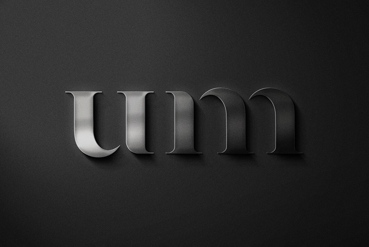 Stylish Steel Logo Mockup 5