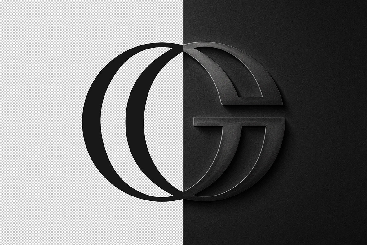 Stylish Steel Logo Mockup 7