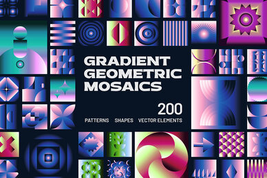Gradient Geometric Mosaics